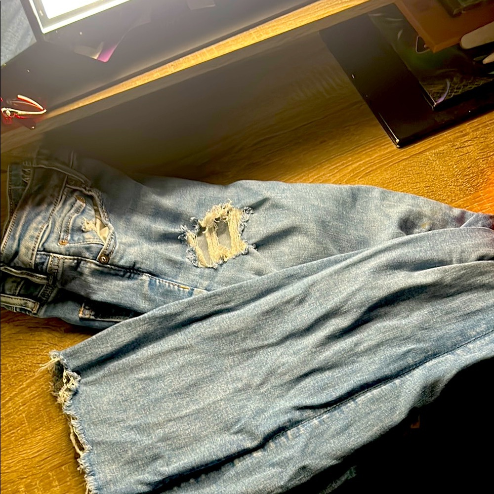 American Eagle Outfitters Flared Light Blue Jeans